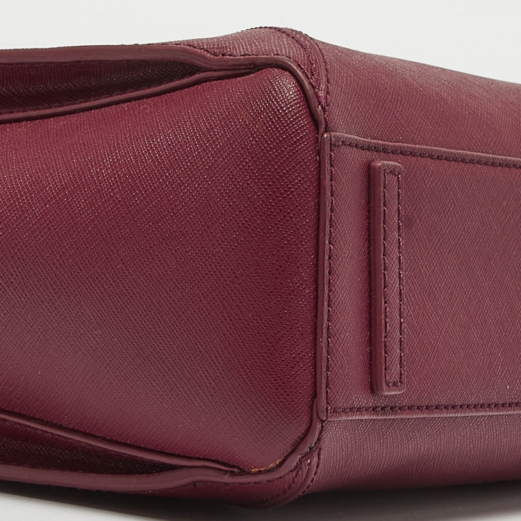 Pre Owned Tory Burch Burgundy Leather Robinson Tote
