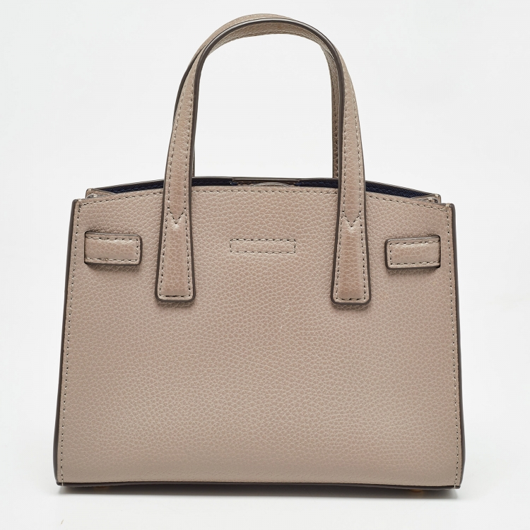 Pre Owned Tory Burch Brown Leather Mini Walker Tote
