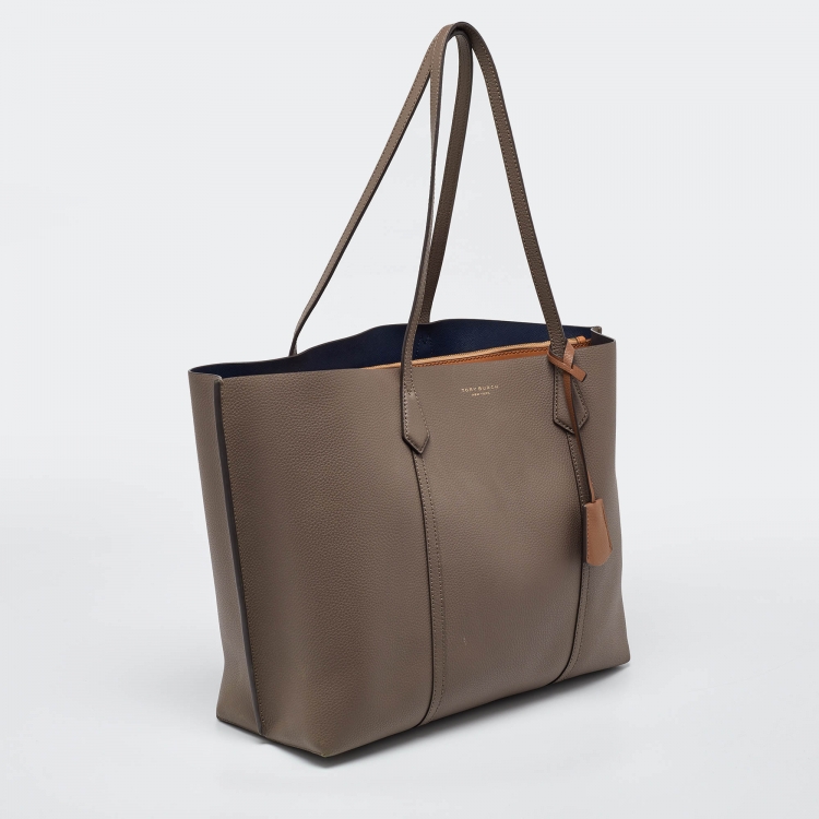 مملوكة مسبقًا Tory Burch Beige Leather Triple Compartment Perry Tote
