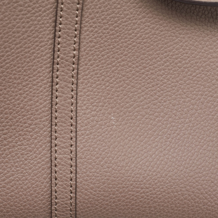 مملوكة مسبقًا Tory Burch Beige Leather Triple Compartment Perry Tote