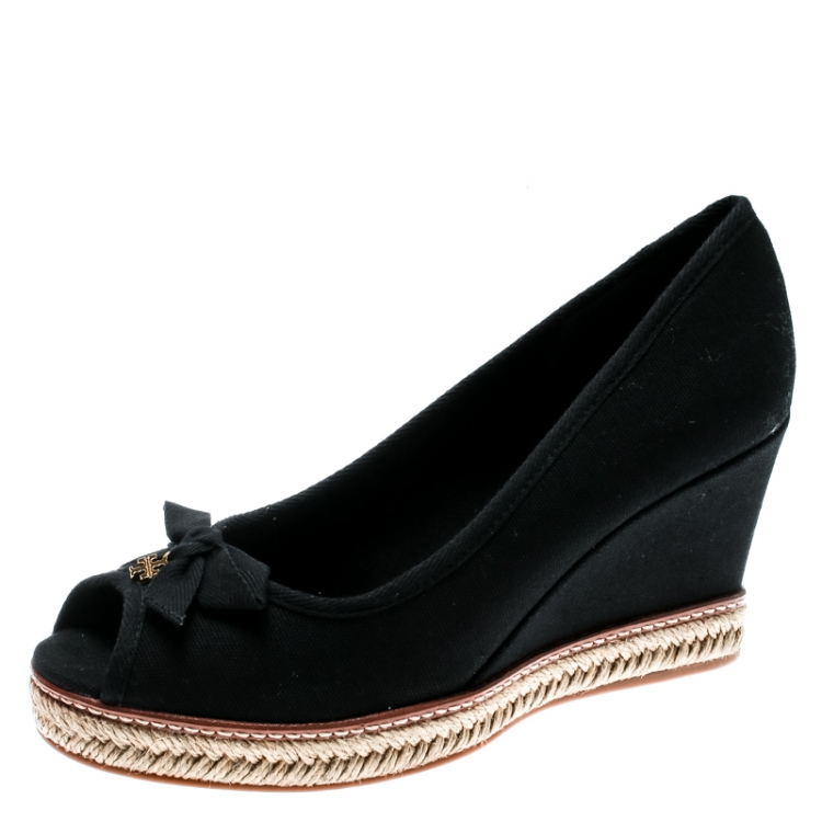 Tory burch shops jackie espadrille wedge