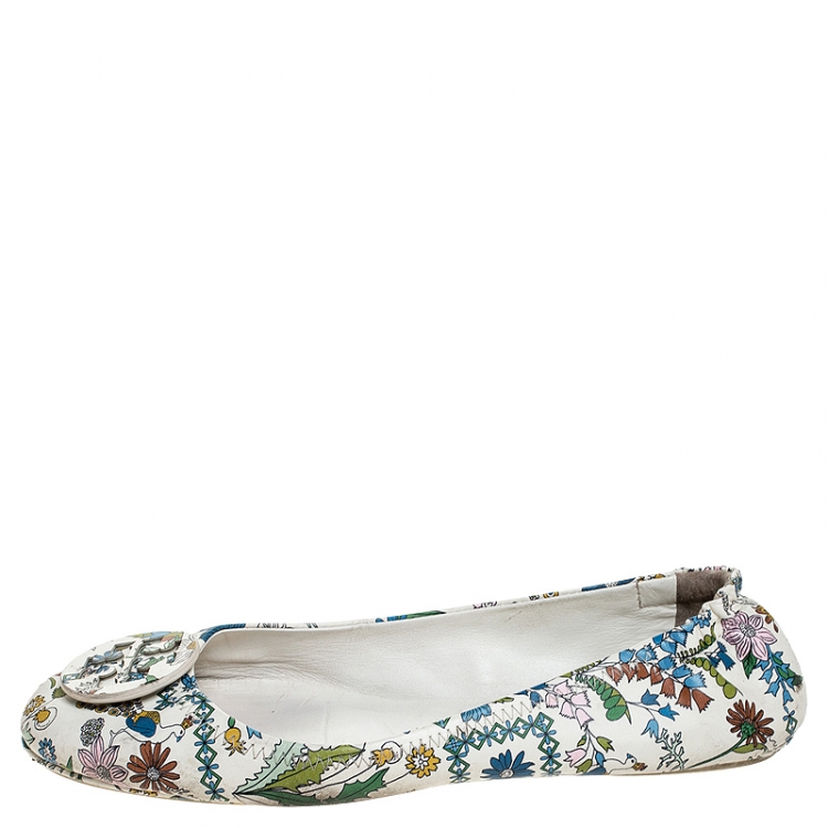 tory burch floral flats