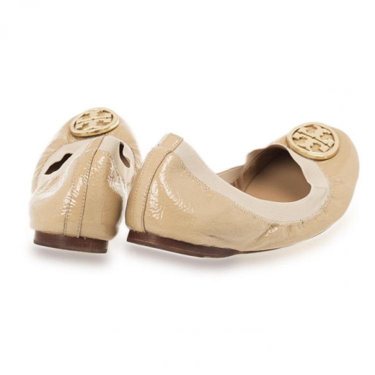 tory burch nude flats