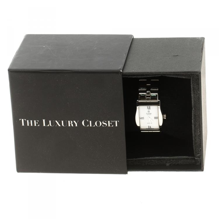 Pre Owned Tudor White Stainless Steel Archeo 30200 Women's Wristwatch 22 mm