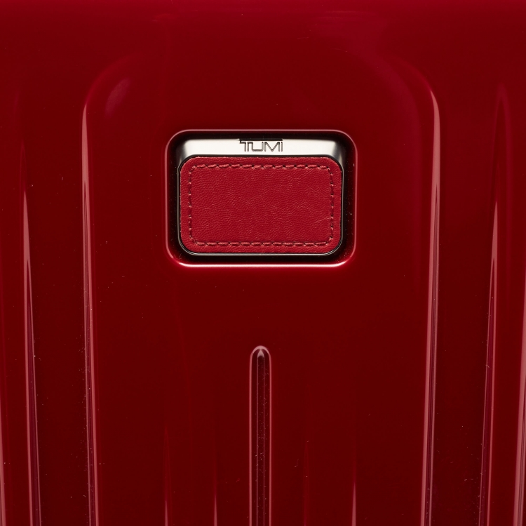 Pre Owned TUMI Red 4 Wheeled V4 International Expandable Carry On Luggage