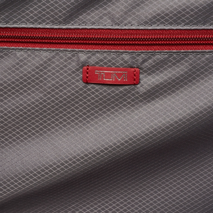 Pre Owned TUMI Red 4 Wheeled V4 International Expandable Carry On Luggage