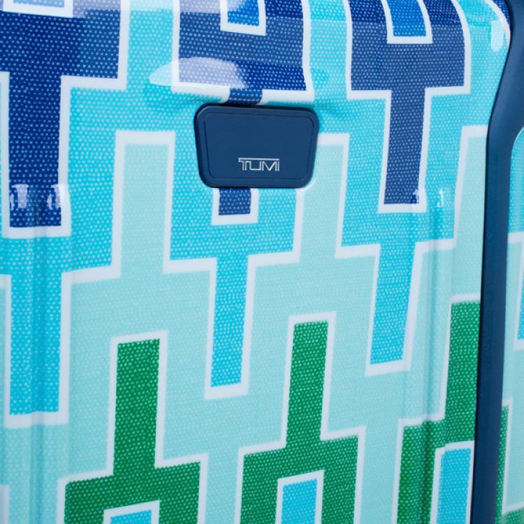Pre Owned Tumi for Jonathan Adler Blue Printed Trolley