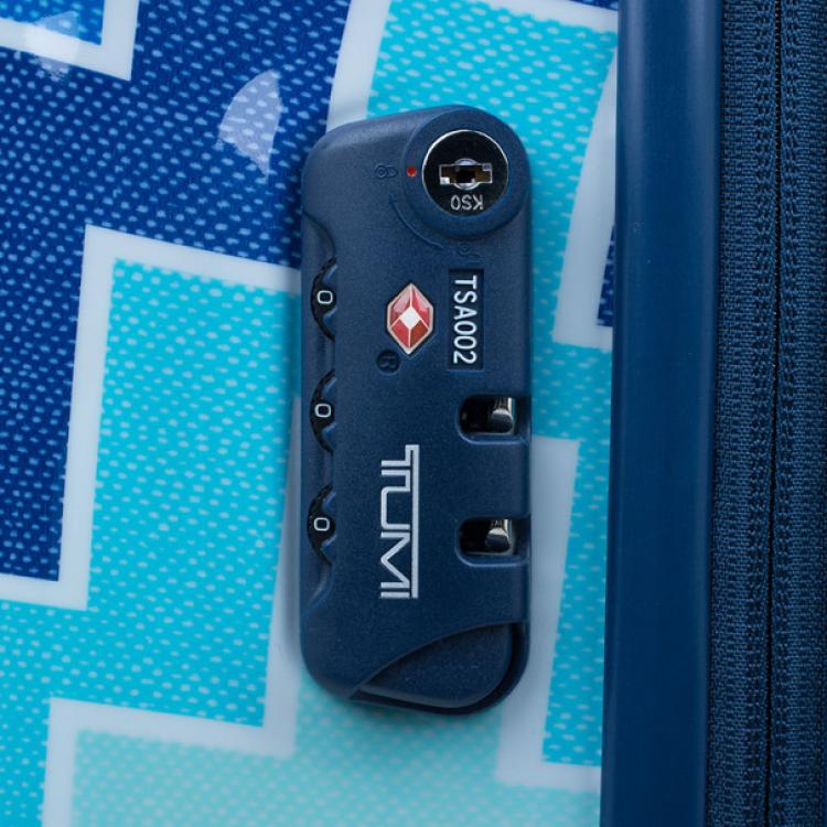 Pre Owned Tumi for Jonathan Adler Blue Printed Trolley