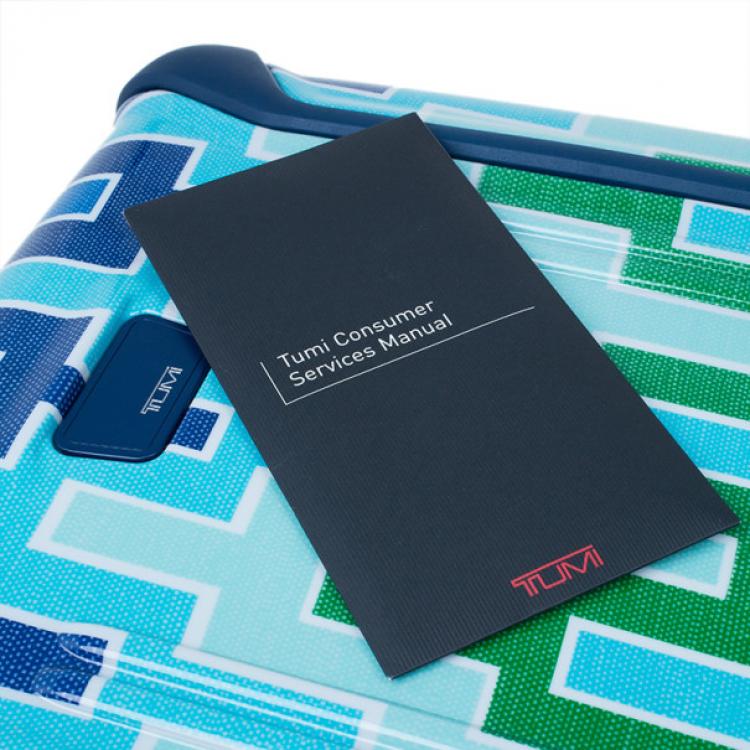 Pre Owned Tumi for Jonathan Adler Blue Printed Trolley