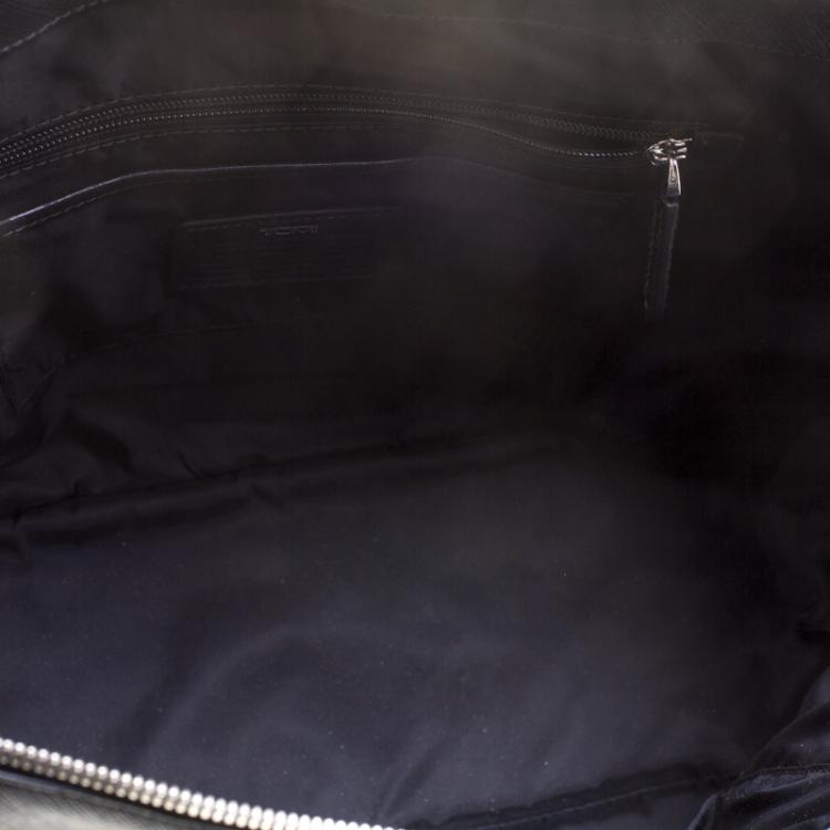 Pre Owned Tumi Black Leather Villa Nivelle Business Satchel