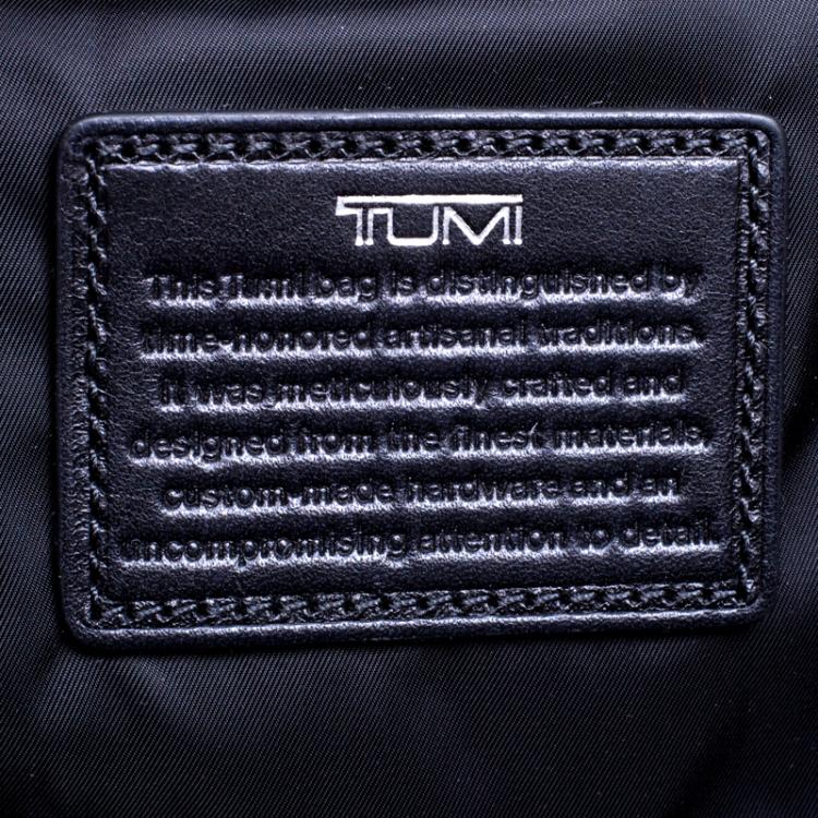 Pre Owned Tumi Black Leather Villa Nivelle Business Satchel