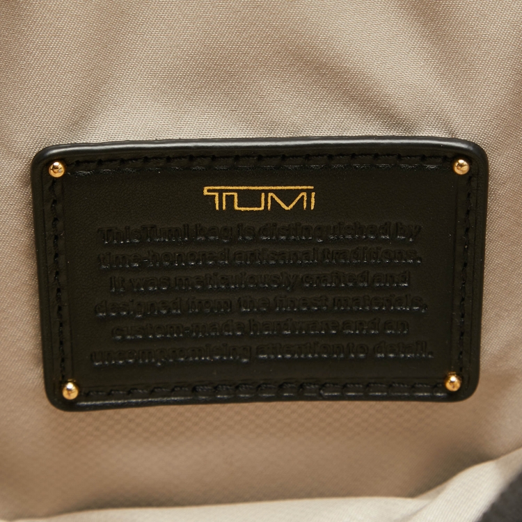 Pre Owned TUMI Black Nylon 4 Wheeled Voyageur Oslo Compact Carry On Luggage