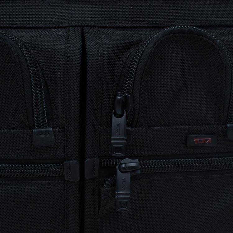 Pre Owned Tumi Black Alpha T-Pass Expandable Laptop Briefcase