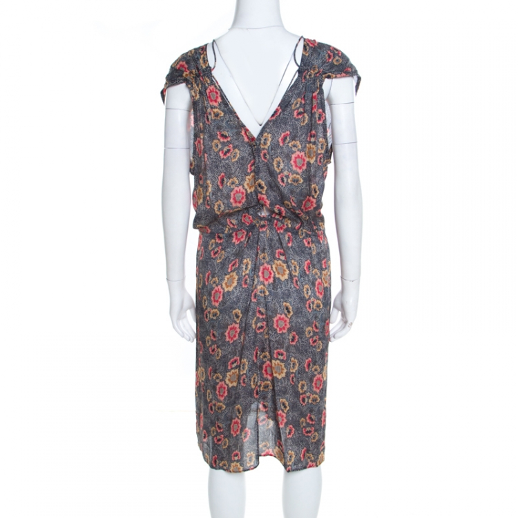 مملوكة مسبقًا Isabel Marant Etoile Multicolor Drecious Floral Printed Dress L