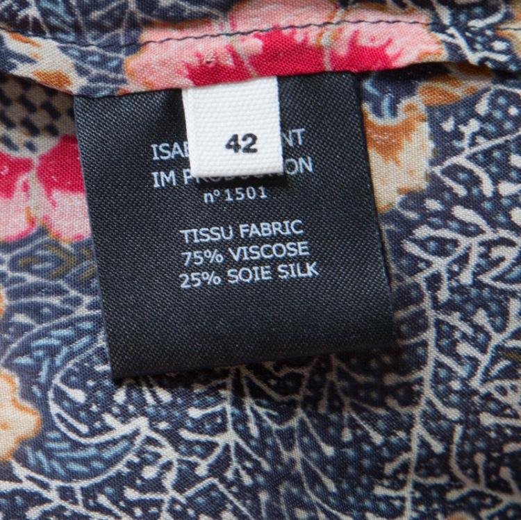 مملوكة مسبقًا Isabel Marant Etoile Multicolor Drecious Floral Printed Dress L