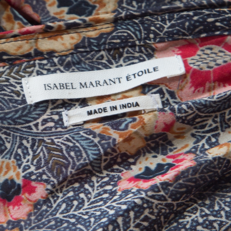 مملوكة مسبقًا Isabel Marant Etoile Multicolor Drecious Floral Printed Dress L