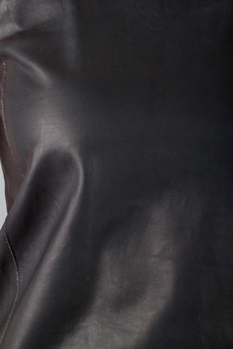 Pre Owned MM6 Maison Margiela Black Leather Sleeveless Tank Top M
