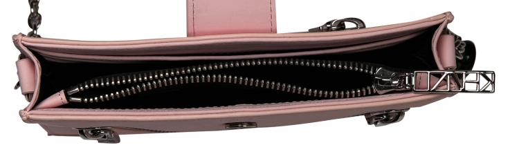 Pre Owned Kenzo Pink Leather Kalifornia Wallet on Chain 