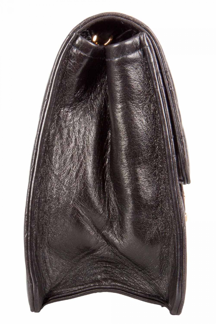 Pre Owned Chanel Black Quilted Leather Small Vintage Classic Single Flap Bag