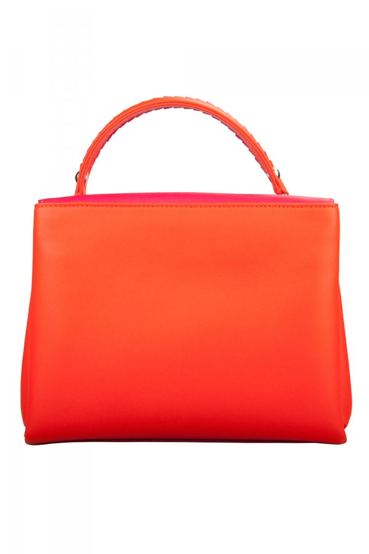 Pre Owned Paula Cademartori Multicolor Leather Petite Faye Top Handle Bag