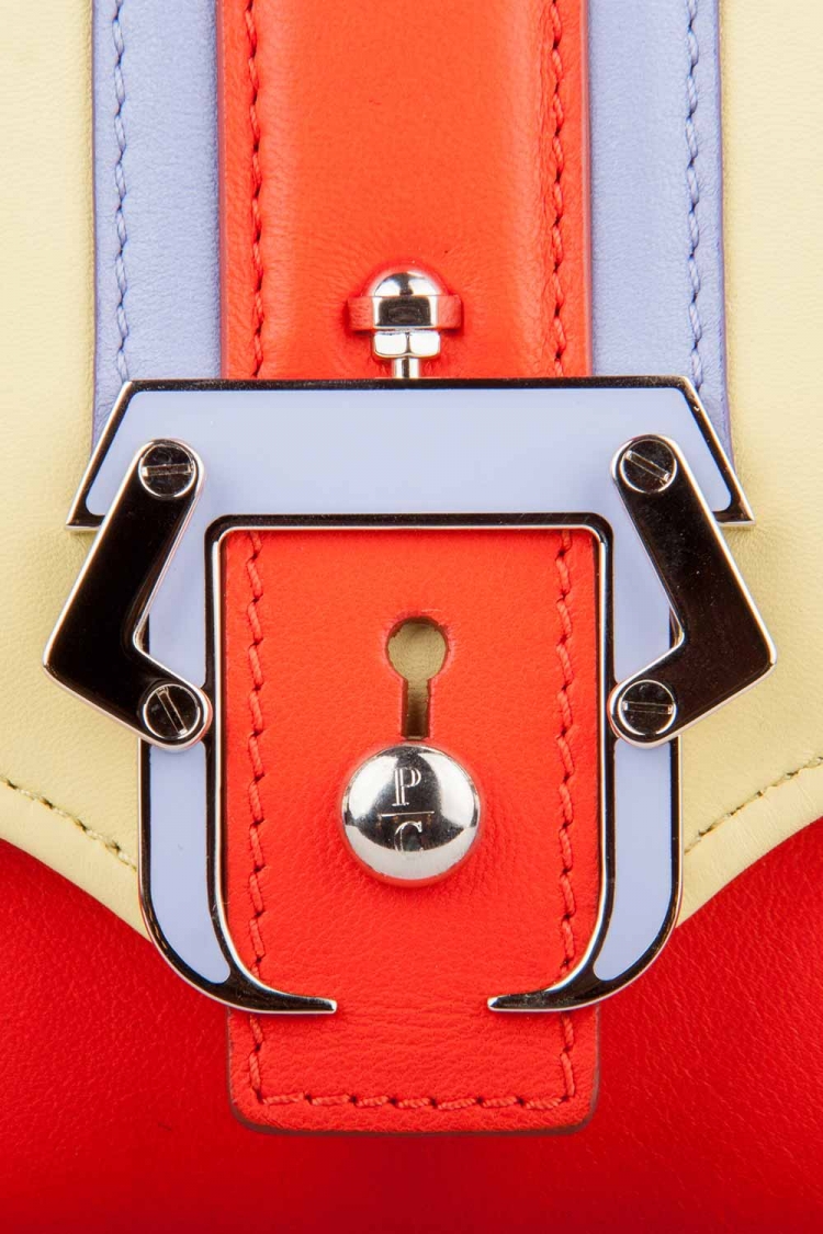 Pre Owned Paula Cademartori Multicolor Leather Petite Faye Top Handle Bag