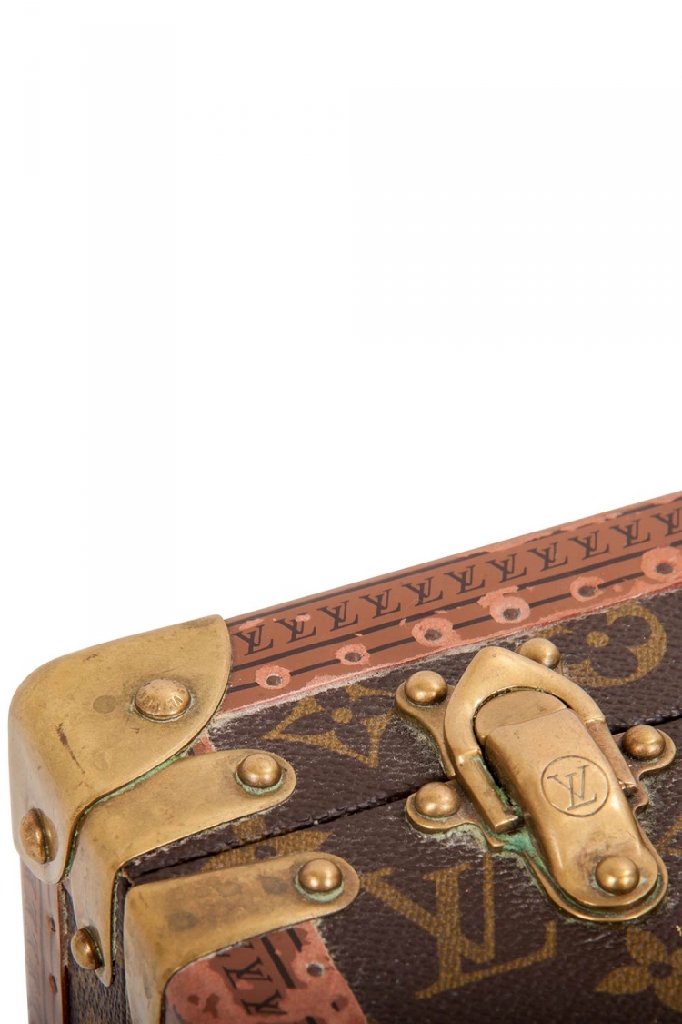 Pre Owned Louis Vuitton Monogram Canvas Cotteville 40 Carry On Luggage Trunk
