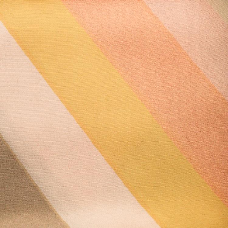 Pre Owned Valentino Native Couture Pastel Striped Diamond Print Silk Scarf