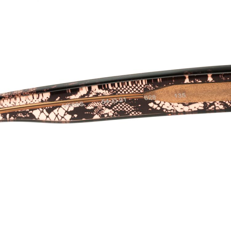 Pre Owned Valentino Brown V668S Round Sunglasses