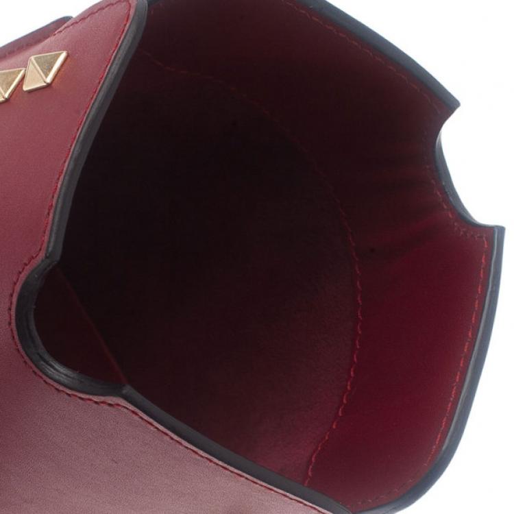 Pre Owned Valentino Red Leather Rockstud iPad Case
