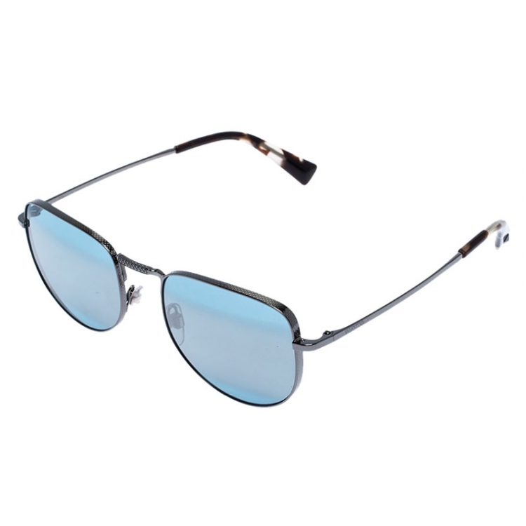 Pre Owned Valentino Silver Mirror VA 2012 Sunglasses 