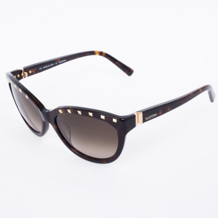 Pre Owned Valentino 622S Studded Cat Eye Womens Sunglasses