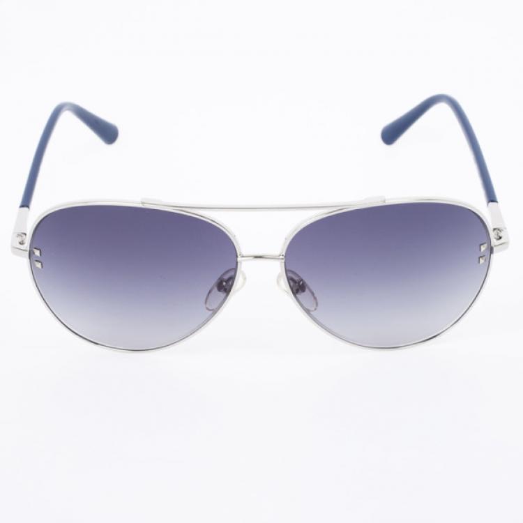 Pre Owned Valentino Blue 106S Aviator Womens Sunglasses