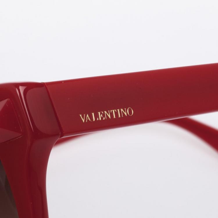Pre Owned Valentino Red Stud 681S Womens Sunglasses