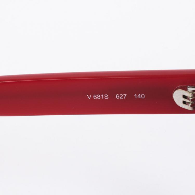 Pre Owned Valentino Red Stud 681S Womens Sunglasses