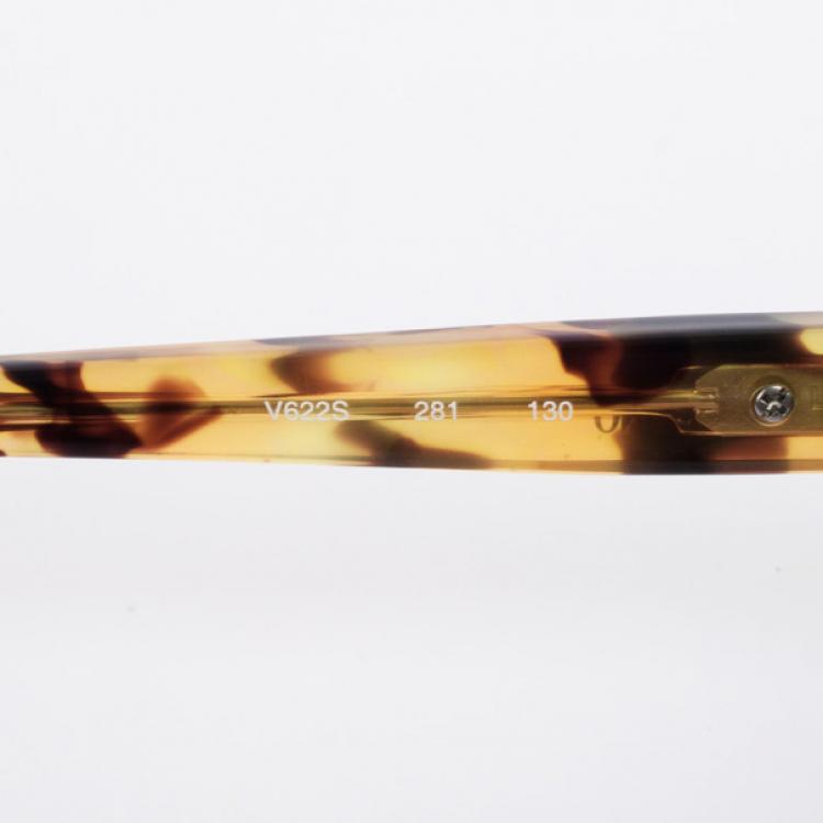 مملوكة مسبقًا Valentino Leopard 622S Studded Cat Eye Womens Sunglasses