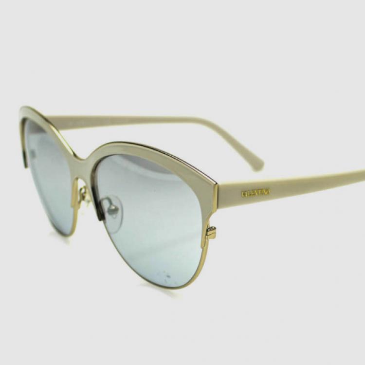 Pre Owned Valentino White V104S Womens Sunglasses