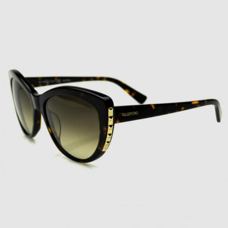 Pre Owned Valentino Dark Havana V648S Womens Sunglasses