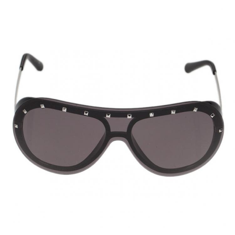 valentino black studded sunglasses