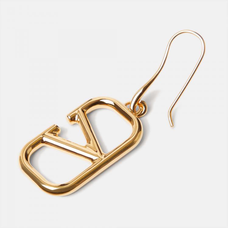【VALENTINO GARAVANI】VLOGO gold-tone earrings VALENTINO GARAVANI VLOGO gold-tone crystal earrings | NET-A