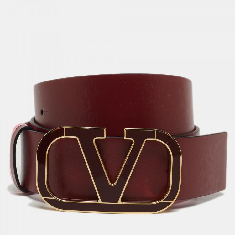 Valentino Garavani | Leather Belt | Black 90