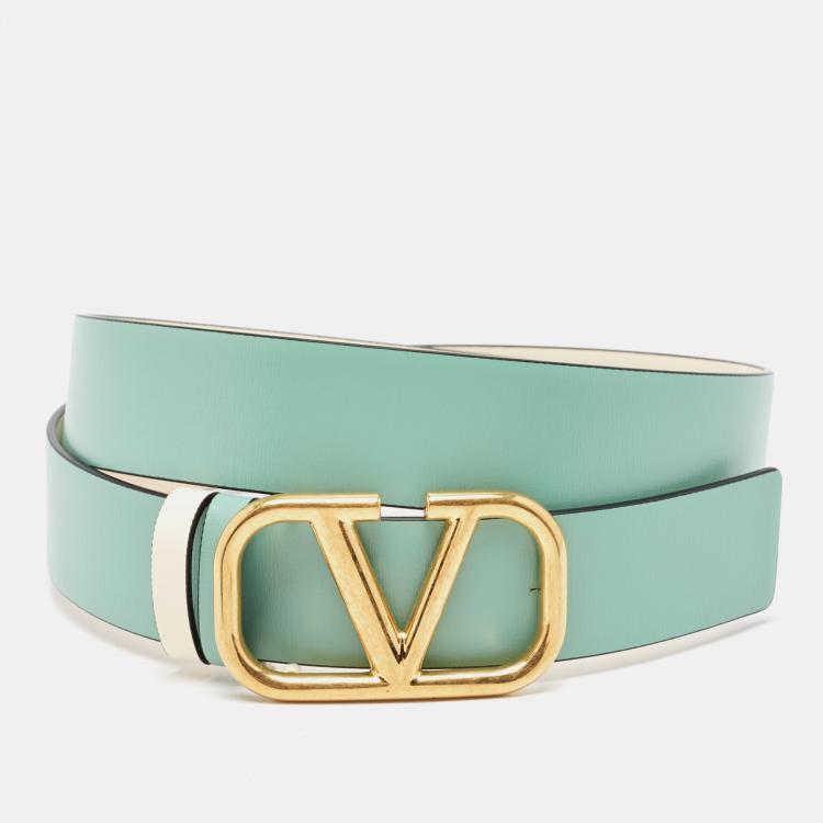 Valentino Garavani: Off-White VLogo Reversible Belt