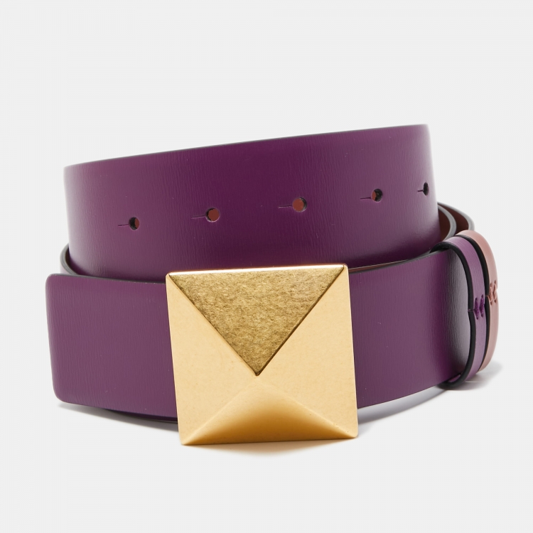 Buckle Purple Mcm Belt Reversible Belt Burberry Belt Mens Purple