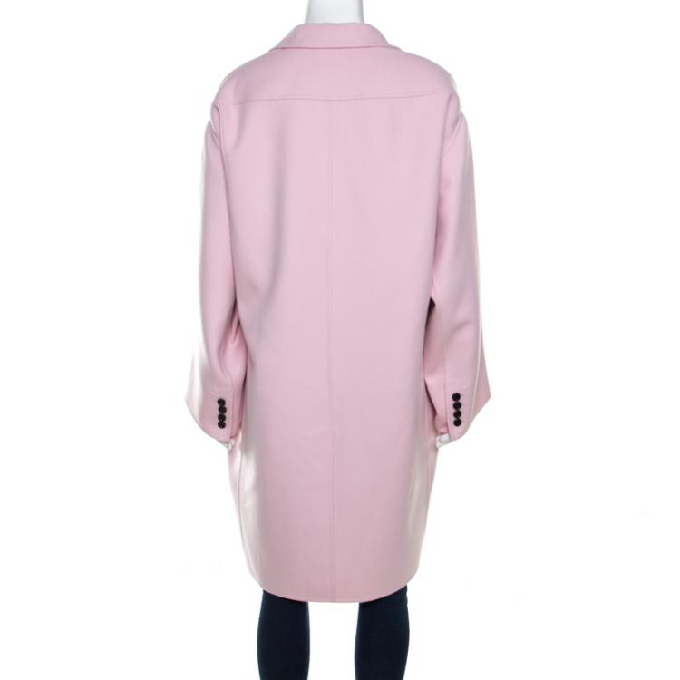 Pre Owned Valentino Comfit Wool and Cashmere Single Breasted Coat S
