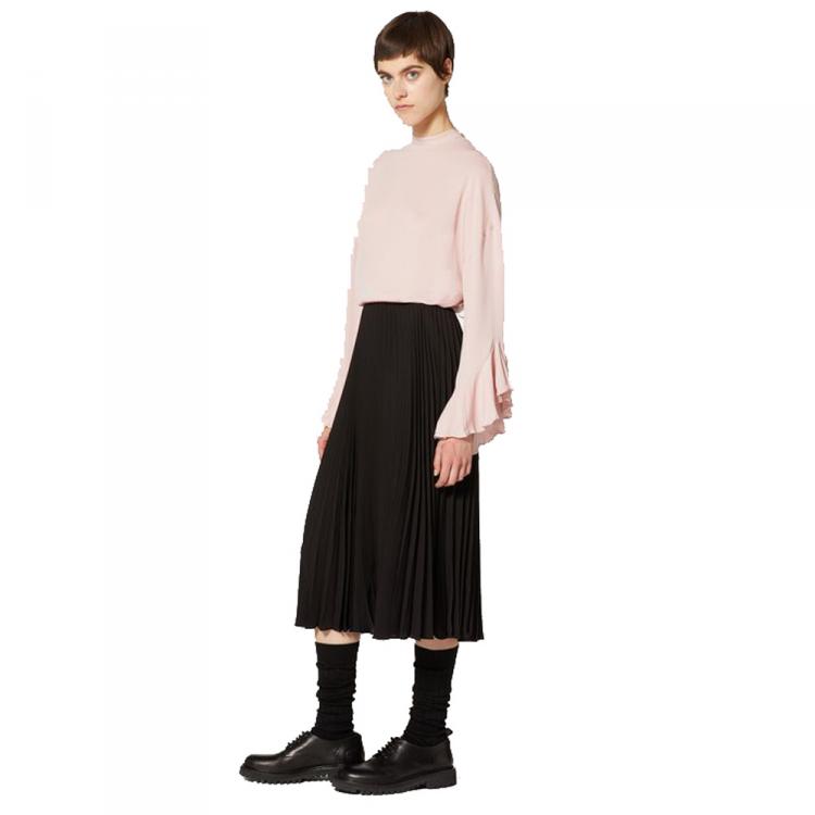 Pre Owned Valentino Light Pink Georgette Top Medium /IT 42