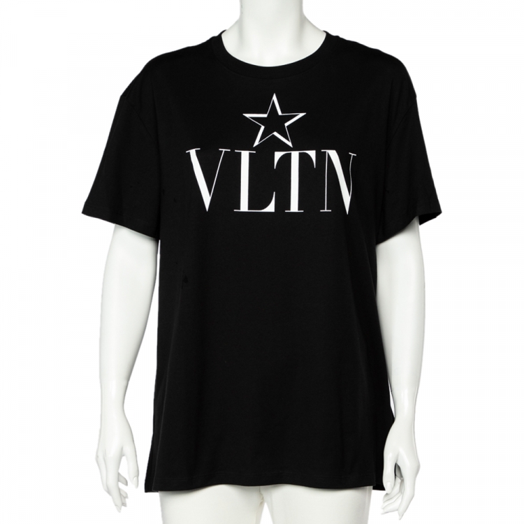 大放出セール Valentino t-shirt スター VLTNロゴ Garavani コットン T ...