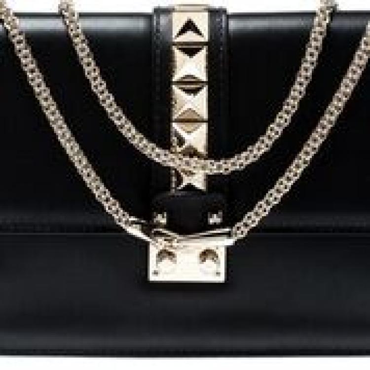 Leather Glam Lock Chain Shoulder Bag Valentino | TLC