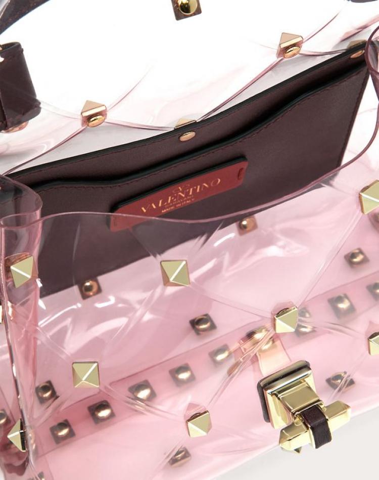 Pre Owned Valentino Colored Polymer and Leather Mini Candystud Top Handle Bag