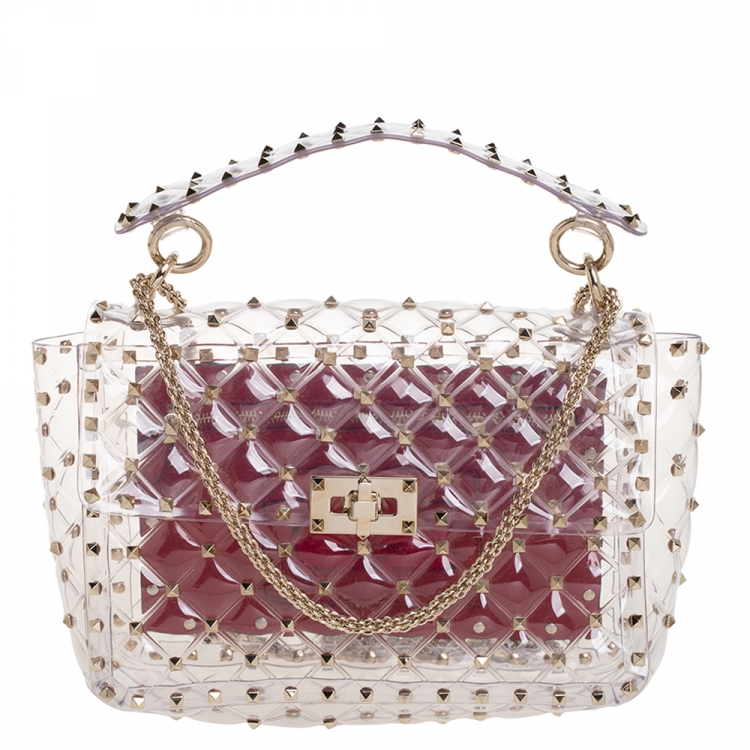 valentino pvc rockstud bag