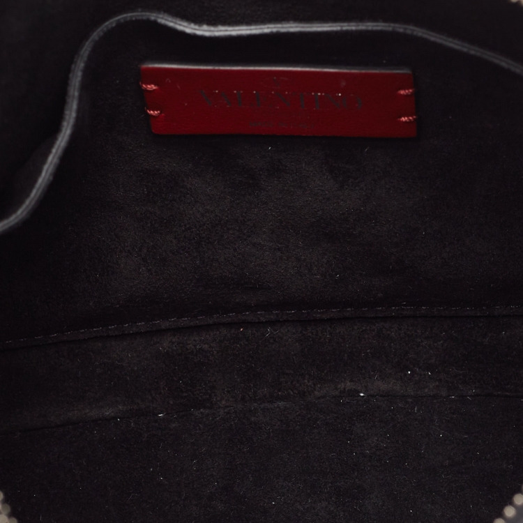 Pre Owned Valentino Black Leather Small VLTN Hobo