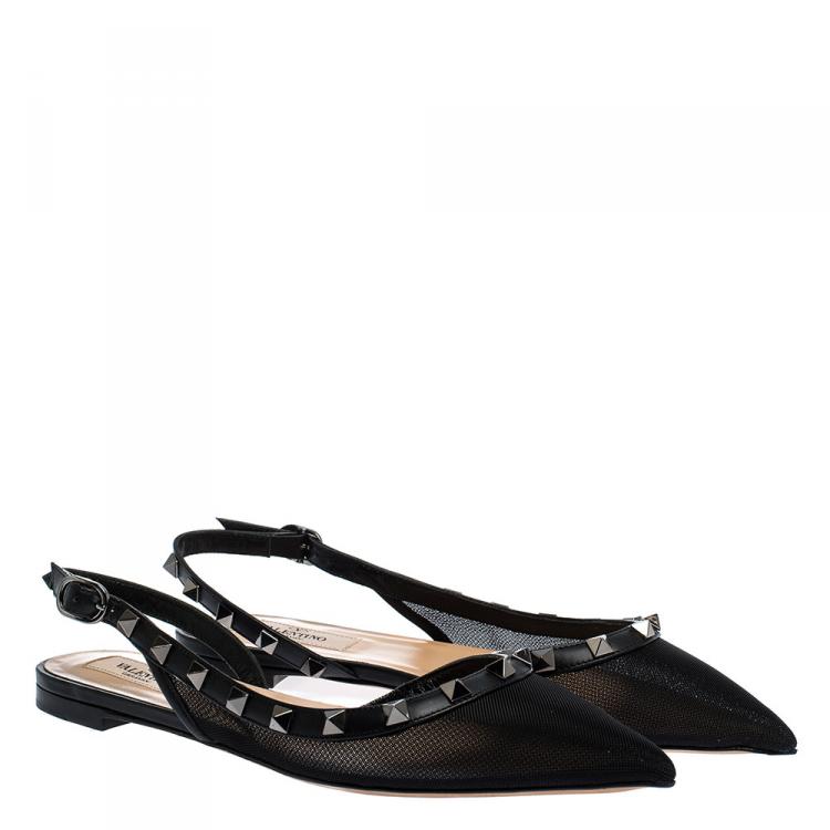 Valentino rockstud outlet slingback flat